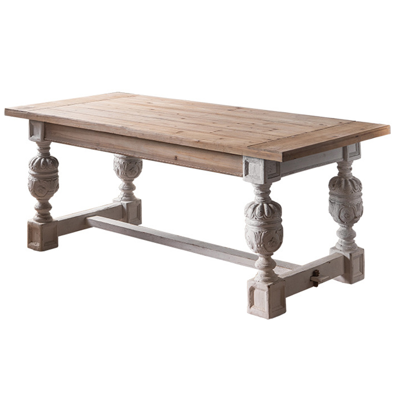 Обеденный стол Garland Provence Dining Table Древесина Белый Обеденный стол Garland Provence Dining Table Древесина Белый в Волгограде | Loft Concept