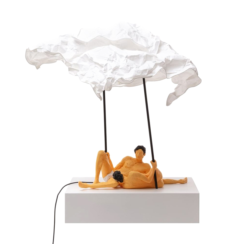 Настольная лампа Seletti Lea & Toni Желтый Белый Настольная лампа Seletti Lea & Toni Желтый Белый в Волгограде | Loft Concept