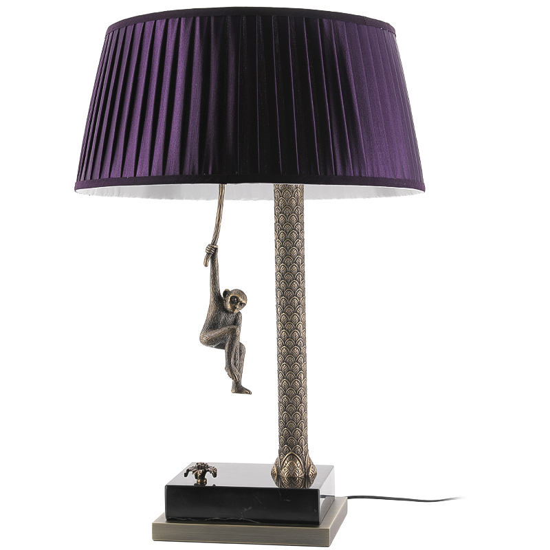 Настольная лампа Джунгли Table Lamp Jungle Purple Латунь Античная полированная Черный Мрамор Nero Пурпурно-фиолетовый Настольная лампа Джунгли Table Lamp Jungle Purple Латунь Античная полированная Черный Мрамор Nero Пурпурно-фиолетовый в Волгограде | Loft Concept