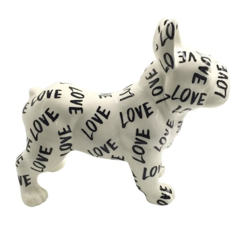 Статуэтка Bulldog Love Белый Черный Статуэтка Bulldog Love Белый Черный в Волгограде | Loft Concept