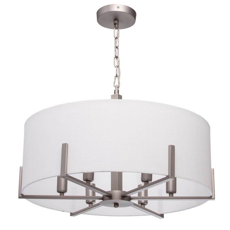 Люстра Loring Chandelier Бежевый Никель Люстра Loring Chandelier Бежевый Никель в Волгограде | Loft Concept