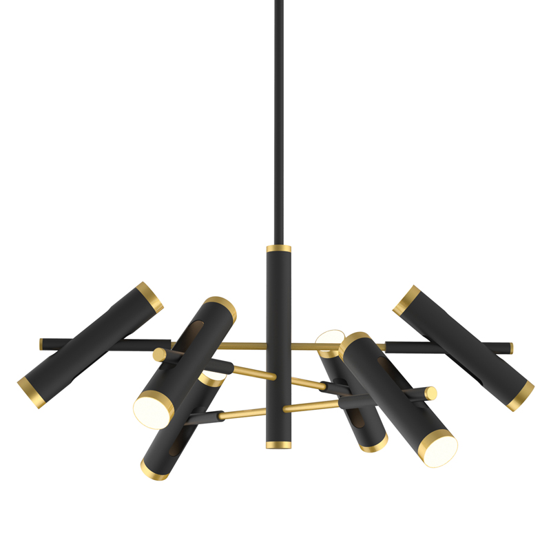 Люстра Rainer Chandelier black Черный Золотой Люстра Rainer Chandelier black Черный Золотой в Волгограде | Loft Concept
