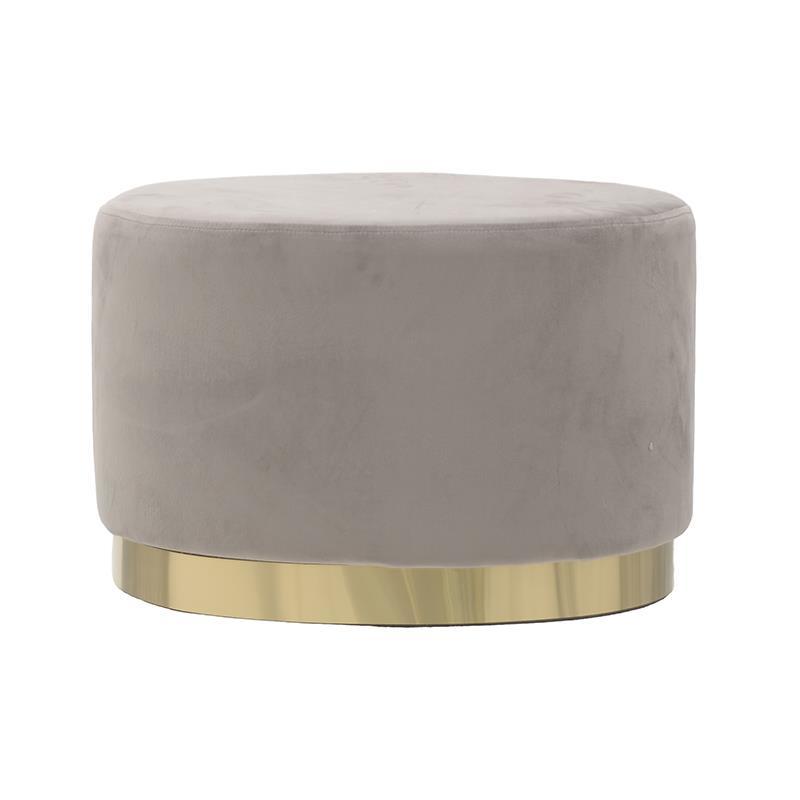 Пуф Golden Belt Beige Pastel Бежево-серый Золотой Пуф Golden Belt Beige Pastel Бежево-серый Золотой в Волгограде | Loft Concept