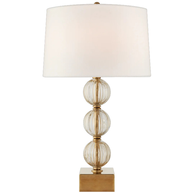 Настольная Лампа SAZERAC LARGE TABLE LAMP Transparent Бежевый Прозрачное Стекло Латунь Настольная Лампа SAZERAC LARGE TABLE LAMP Transparent Бежевый Прозрачное Стекло Латунь в Волгограде | Loft Concept
