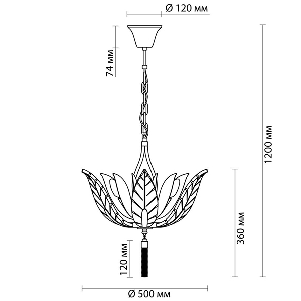 Люстра Glass Petals Chandelier 50 Люстра Glass Petals Chandelier 50 в Волгограде