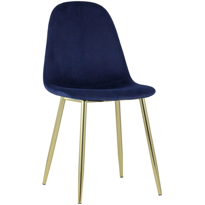 Стул Archie Chair Темно-Синий Велюр Золотые ножки Темно-синий Золотой Стул Archie Chair Темно-Синий Велюр Золотые ножки Темно-синий Золотой в Волгограде | Loft Concept