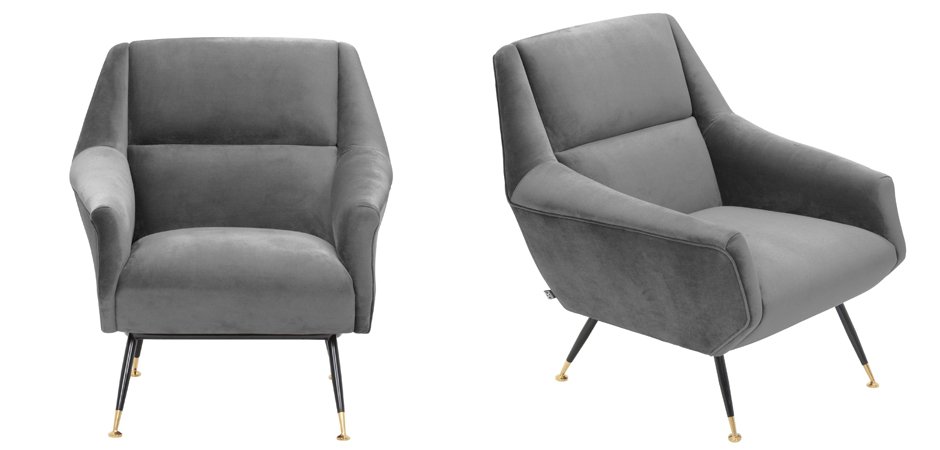 Кресло Eichholtz Chair Exile Grey Кресло Eichholtz Chair Exile Grey - Loft-Concept в Волгограде
