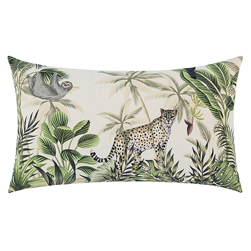 Декоративная подушка Rainforest Animals Cushion Бежевый Зеленый Серый Декоративная подушка Rainforest Animals Cushion Бежевый Зеленый Серый в Волгограде | Loft Concept