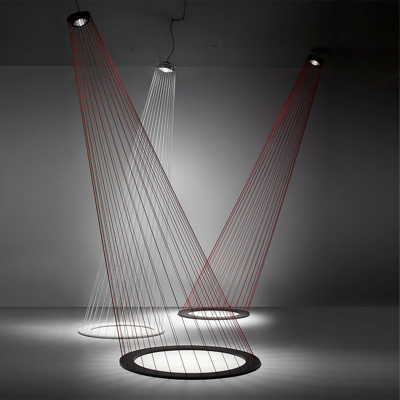 Люстра Ray Light Threads Object Lighting Красный Черный Люстра Ray Light Threads Object Lighting Красный Черный в Волгограде | Loft Concept
