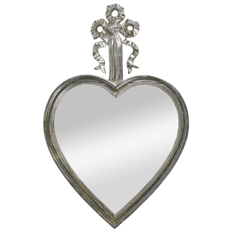 Зеркало Mirror Heart Серебристое Серебряный Зеркало Mirror Heart Серебристое Серебряный в Волгограде | Loft Concept