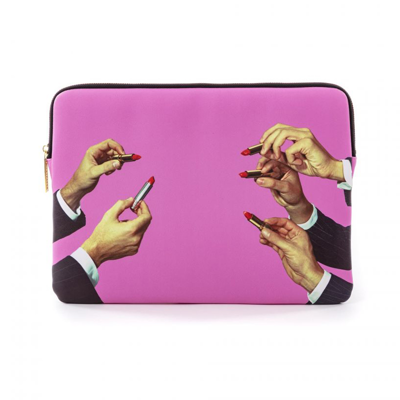 Чехол для ноутбука Seletti Laptop Bag Lipsticks Pink Розовый Чехол для ноутбука Seletti Laptop Bag Lipsticks Pink Розовый в Волгограде | Loft Concept