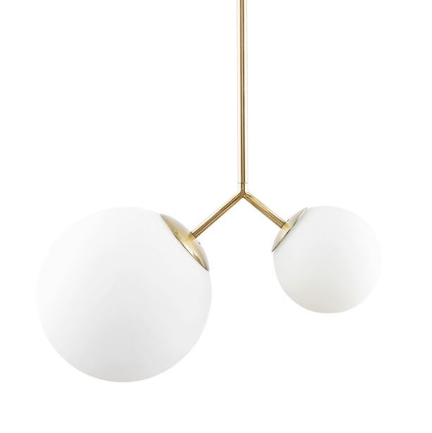 Подвесной светильник VIOLA WALL Lamp Латунь Белый Подвесной светильник VIOLA WALL Lamp Латунь Белый в Волгограде | Loft Concept