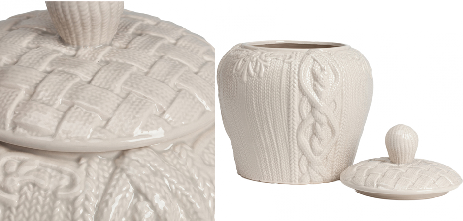 Ваза Knitted Pattern с крышкой Ваза Knitted Pattern с крышкой - Loft-Concept в Волгограде