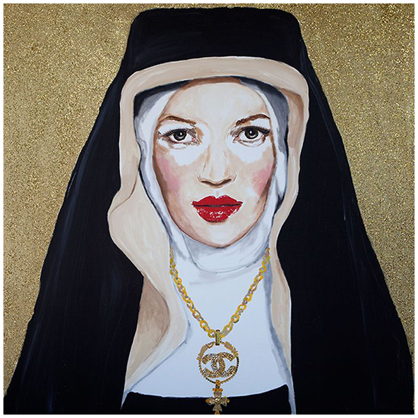 Картина Kate Moss with Byzantine Chanel Necklace Мульти Картина Kate Moss with Byzantine Chanel Necklace Мульти в Волгограде | Loft Concept