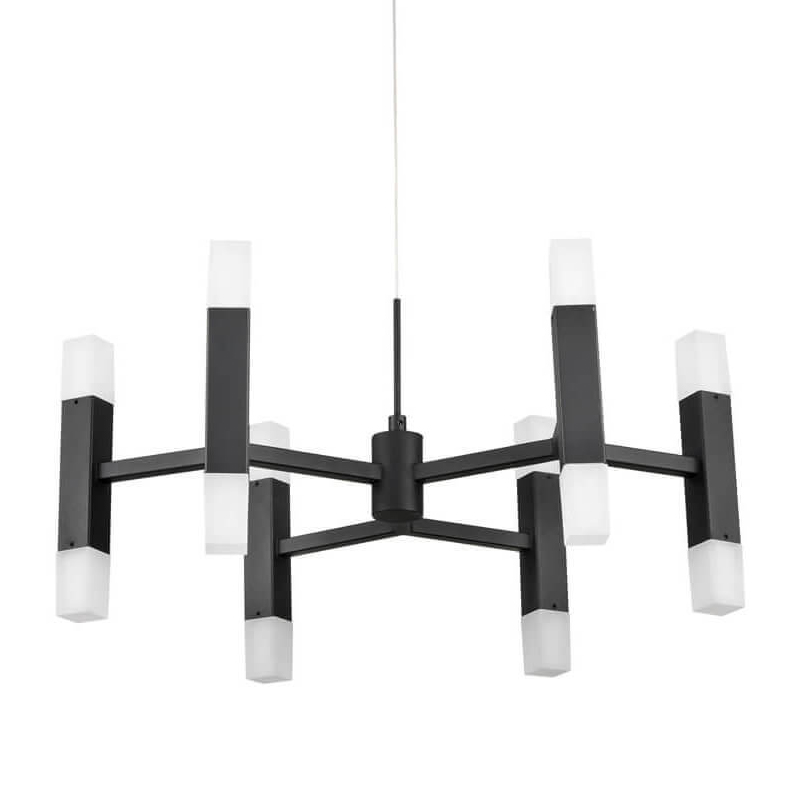 Люстра Rigor & Conciseness Lighting Angular Plafond Black Белый Черный Люстра Rigor & Conciseness Lighting Angular Plafond Black Белый Черный в Волгограде | Loft Concept