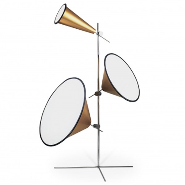 Торшер Tom Dixon Cone Gold Золотой Торшер Tom Dixon Cone Gold Золотой в Волгограде | Loft Concept