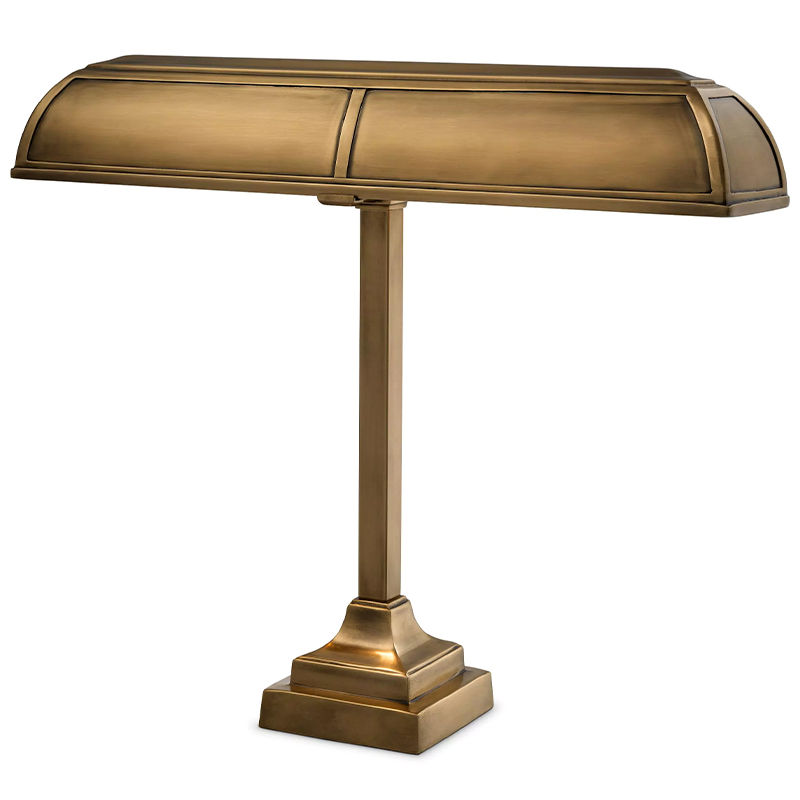 Настольная лампа Eichholtz Desk Lamp Banker Trust Винтажная латунь Настольная лампа Eichholtz Desk Lamp Banker Trust Винтажная латунь в Волгограде | Loft Concept