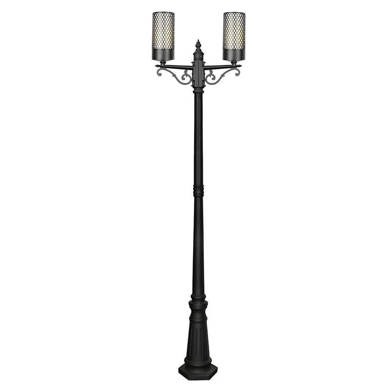 Парковый торшер Holger Street Floor Lamp Черный Белое матовое стекло Парковый торшер Holger Street Floor Lamp Черный Белое матовое стекло в Волгограде | Loft Concept