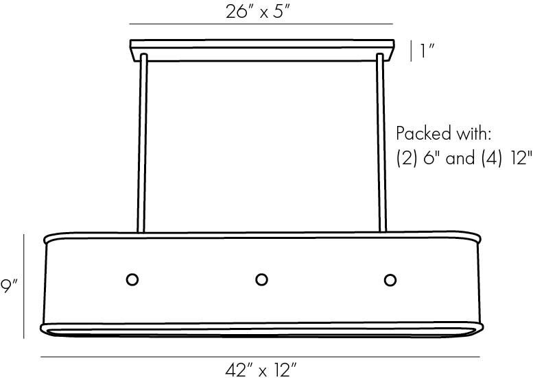 Люстра Arteriors GLENDALE LINEAR CHANDELIER Люстра Arteriors GLENDALE LINEAR CHANDELIER в Волгограде