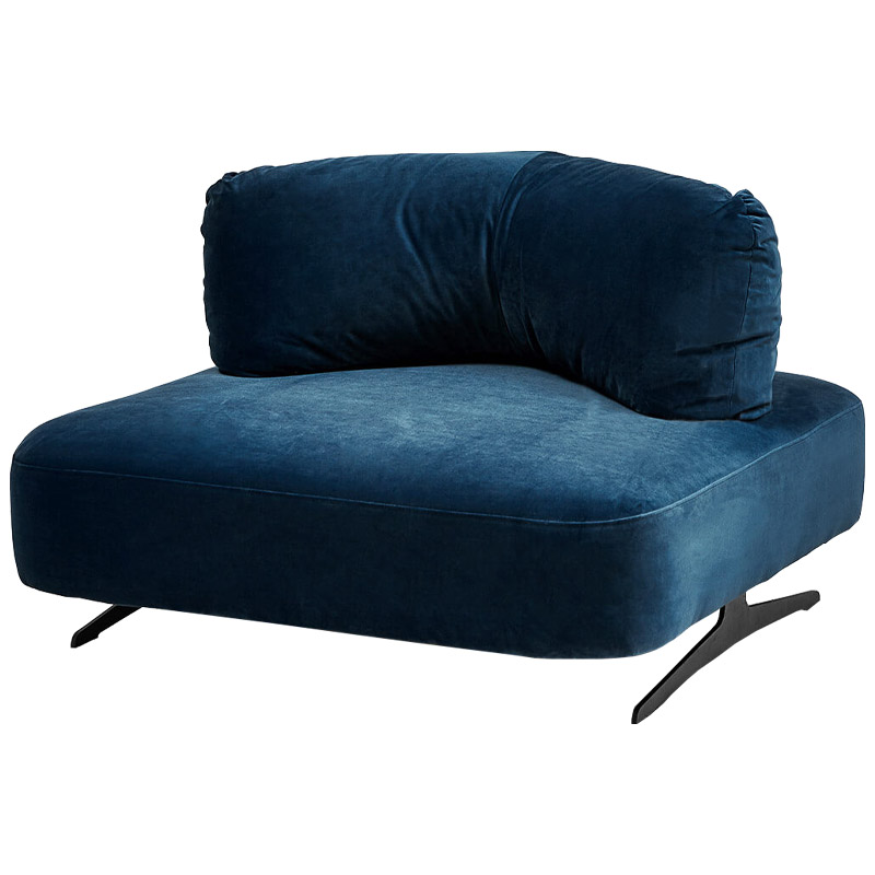 Кресло Dacosta Chair blue Сапфирово-синий Черный Кресло Dacosta Chair blue Сапфирово-синий Черный в Волгограде | Loft Concept