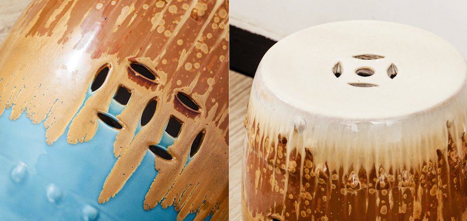 Керамический табурет Liquid Gold - Loft-Concept в Волгограде