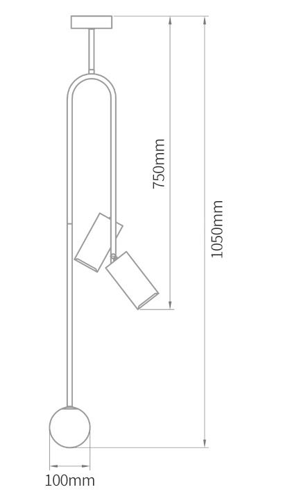 Потолочный светильник Ando Wooden Metal Brass Light 3 плафона Потолочный светильник Ando Wooden Metal Brass Light 3 плафона в Волгограде