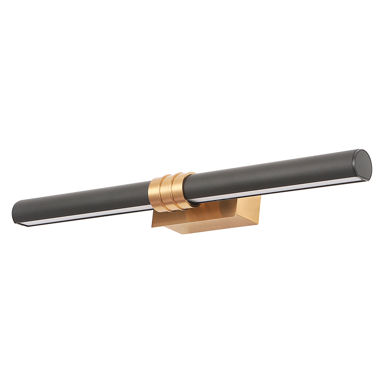 Бра с черным матовым корпусом и золотистым креплением Trumpet tube Латунь Белый Черный Бра с черным матовым корпусом и золотистым креплением Trumpet tube Латунь Белый Черный в Волгограде | Loft Concept
