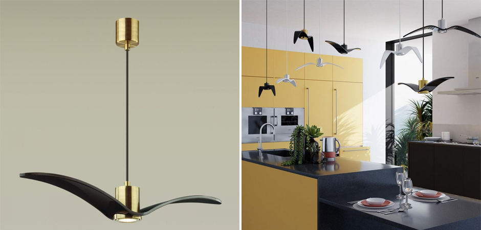 Подвесной светильник Seagull Scope Gold черный Подвесной светильник Seagull Scope Gold черный - Loft-Concept в Волгограде