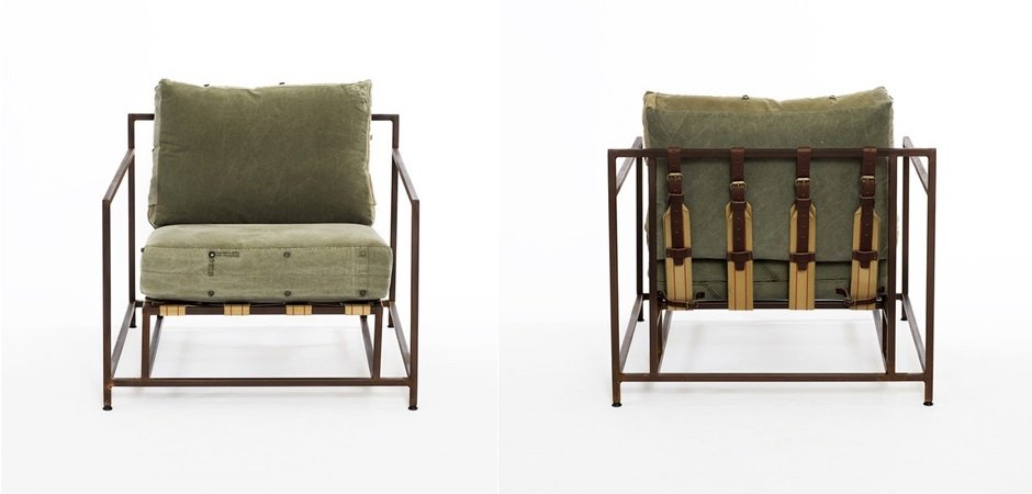 Кресло Inheritance Armchair Olive Military Fabric Кресло Inheritance Armchair Olive Military Fabric - Loft-Concept в Волгограде