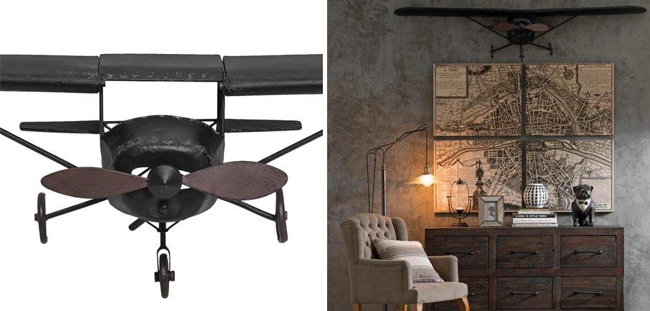 Самолет аксессуар на стену Самолет аксессуар на стену - Loft-Concept в Волгограде