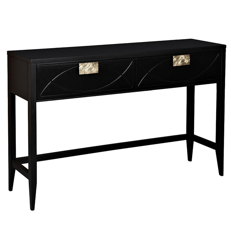 Консоль Amelie Black Console Черный Золотой Консоль Amelie Black Console Черный Золотой в Волгограде | Loft Concept