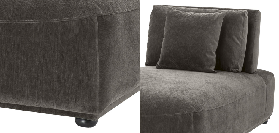 Кресло Eichholtz Chaise Longue Mondial Granite grey Кресло Eichholtz Chaise Longue Mondial Granite grey - Loft-Concept в Волгограде