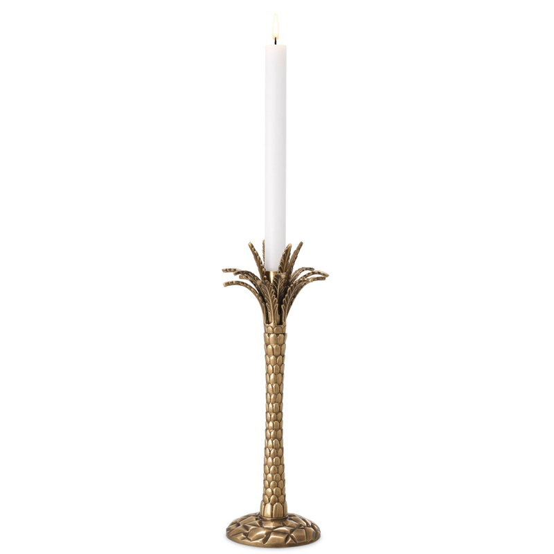 Подсвечник Eichholtz Candle Holder Palm Desert Винтажная латунь Подсвечник Eichholtz Candle Holder Palm Desert Винтажная латунь в Волгограде | Loft Concept