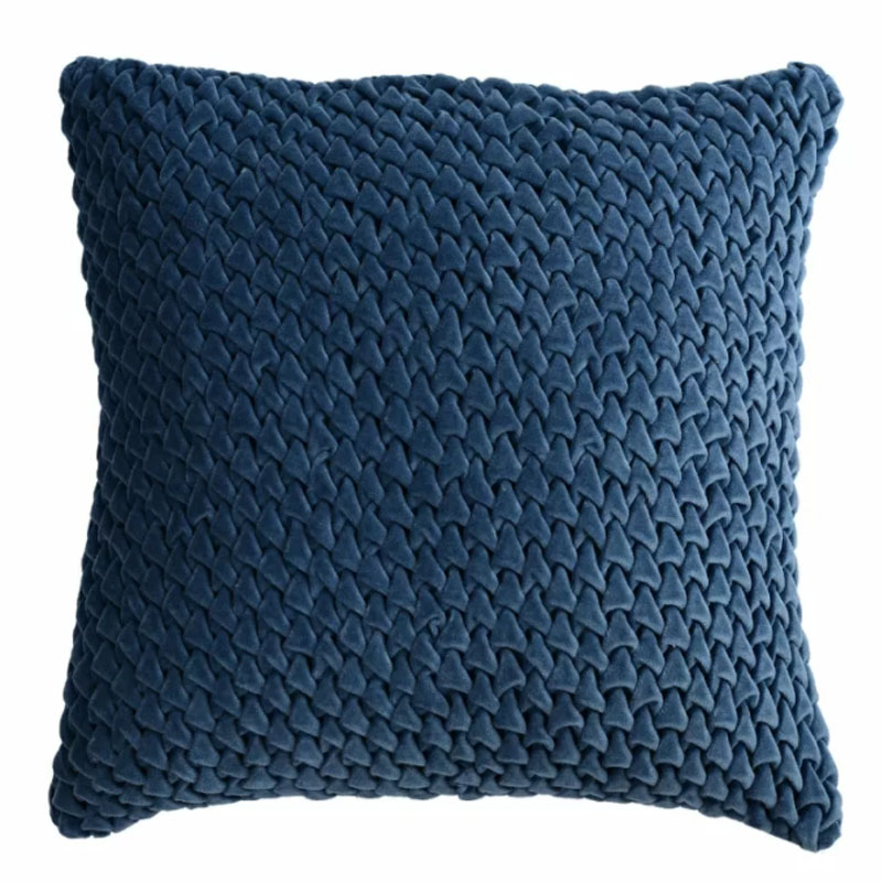 Подушка Purnama Quilting blue Синий Подушка Purnama Quilting blue Синий в Волгограде | Loft Concept