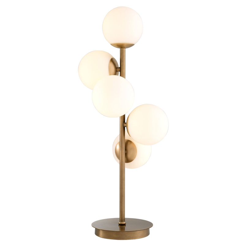 Настольная лампа Eichholtz Table Lamp Libris Латунь Античная полированная Белый Настольная лампа Eichholtz Table Lamp Libris Латунь Античная полированная Белый в Волгограде | Loft Concept