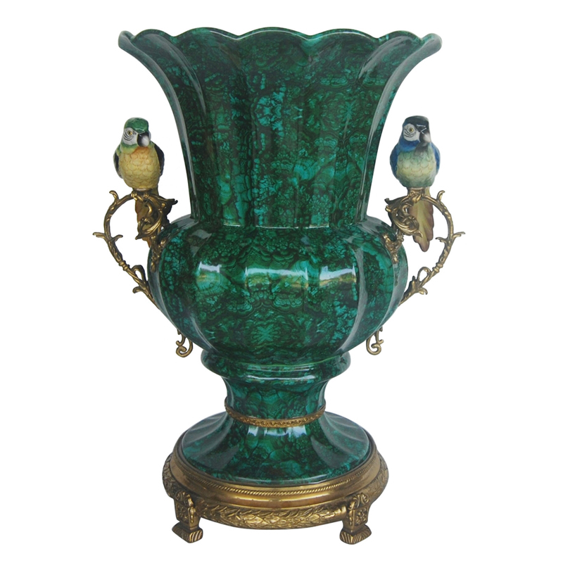 Ваза Joel Malachite Vase Малахит в Волгограде | Loft Concept 