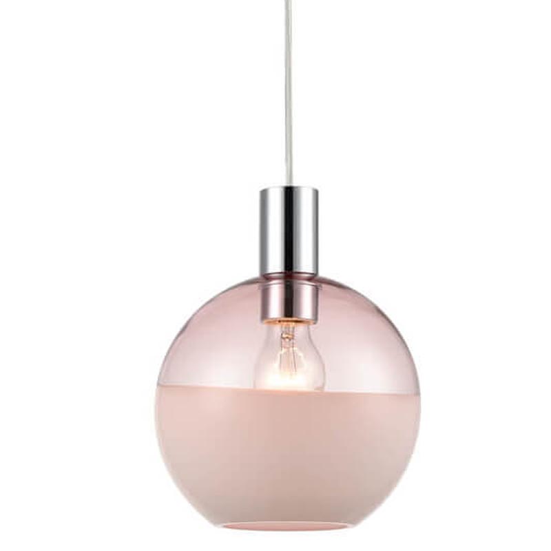 Подвесной светильник Rachel pink Хром Розовый Подвесной светильник Rachel pink Хром Розовый в Волгограде | Loft Concept