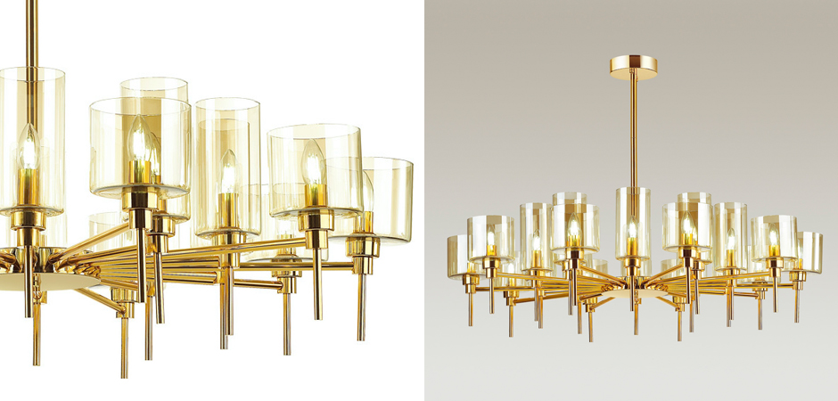 Люстра AXO Light Spillray Gold Lamps 20 Люстра AXO Light Spillray Gold Lamps 20 - Loft-Concept в Волгограде