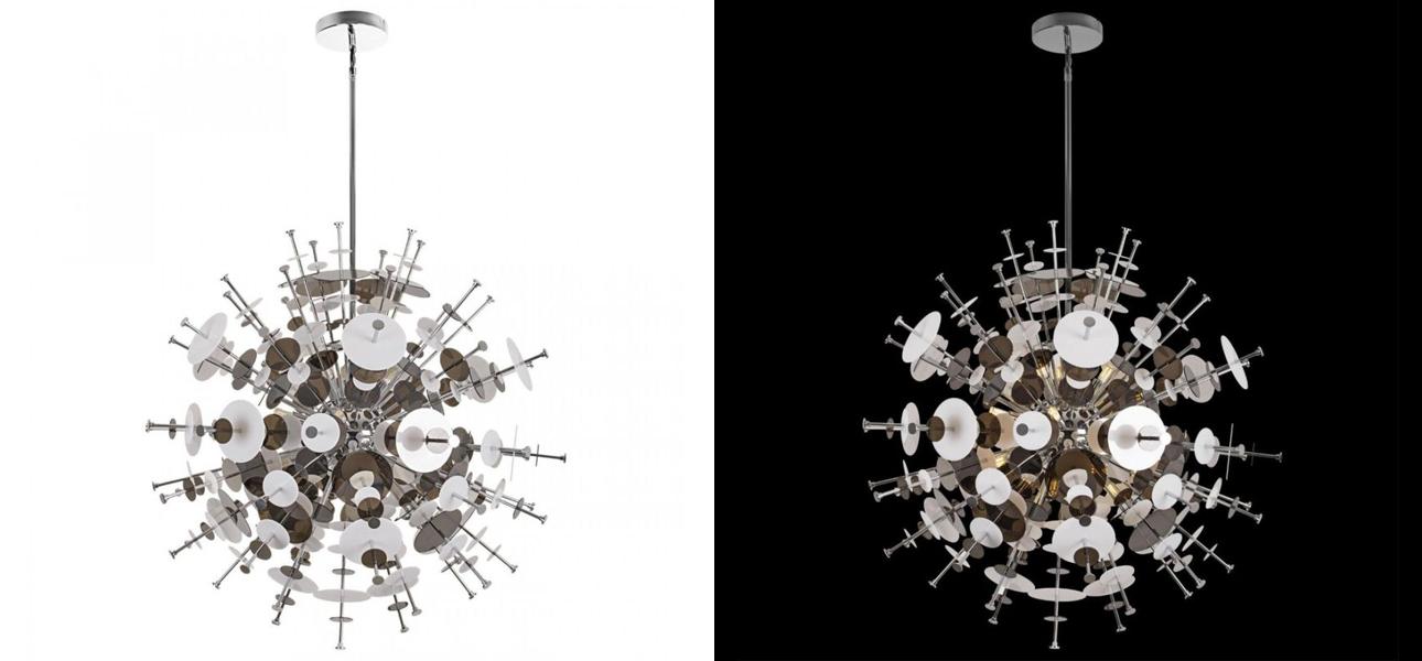 Люстра Dandelion Chrome диаметр 78 - фото №1