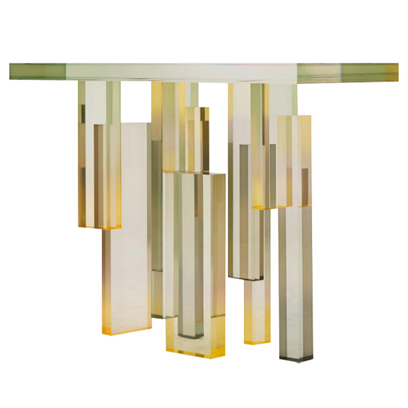 Консоль из акрила Gold Acrylic Console Прозрачный Золотой в Волгограде | Loft Concept 