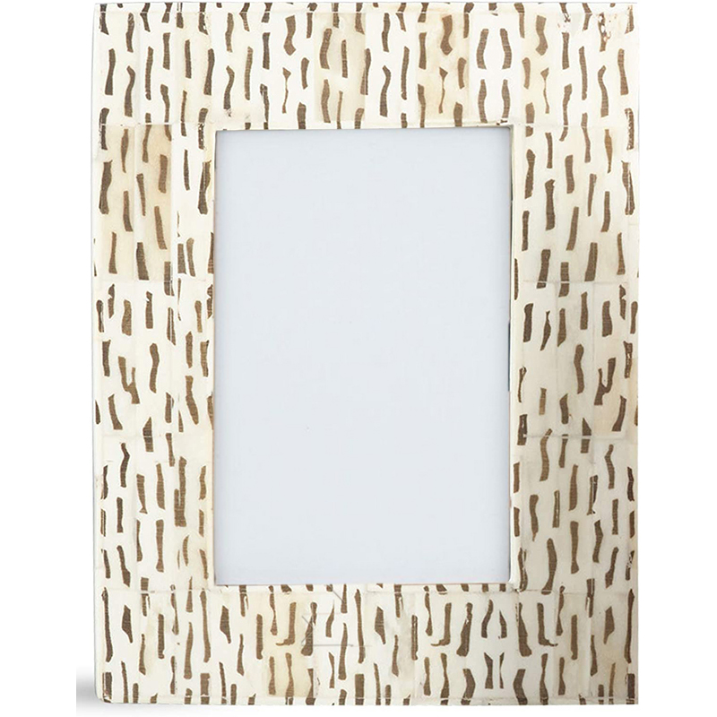 Фоторамка кость Beige Indian Bone Inlay photo frame Бежевый Коричневый Фоторамка кость Beige Indian Bone Inlay photo frame Бежевый Коричневый в Волгограде | Loft Concept
