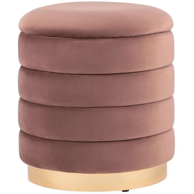 Пуф с ящиком Charlotte пыльно-розовый Glossy Velor Розовый пастельный Пуф с ящиком Charlotte пыльно-розовый Glossy Velor Розовый пастельный в Волгограде | Loft Concept