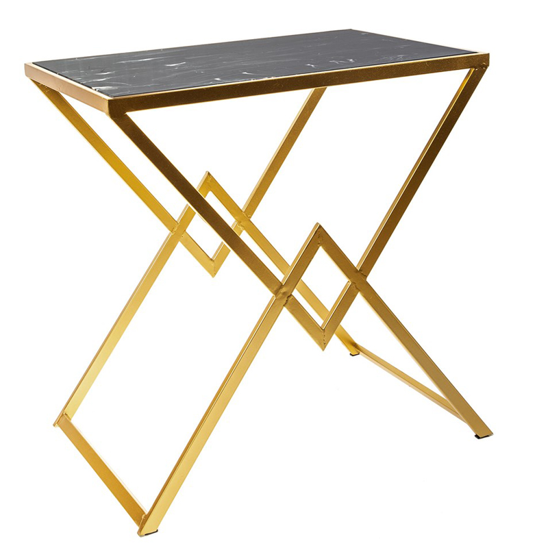 Приставной стол Marble Countertop Table черный мрамор Черный Мрамор Nero Золотой Приставной стол Marble Countertop Table черный мрамор Черный Мрамор Nero Золотой в Волгограде | Loft Concept