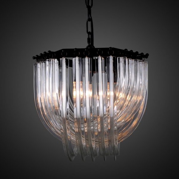 Люстра Frozen Glass Chandelier 33 Черный Люстра Frozen Glass Chandelier 33 Черный в Волгограде | Loft Concept