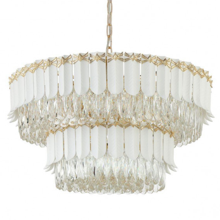 Люстра Barcelo Chandelier Прозрачный Золотой Люстра Barcelo Chandelier Прозрачный Золотой в Волгограде | Loft Concept
