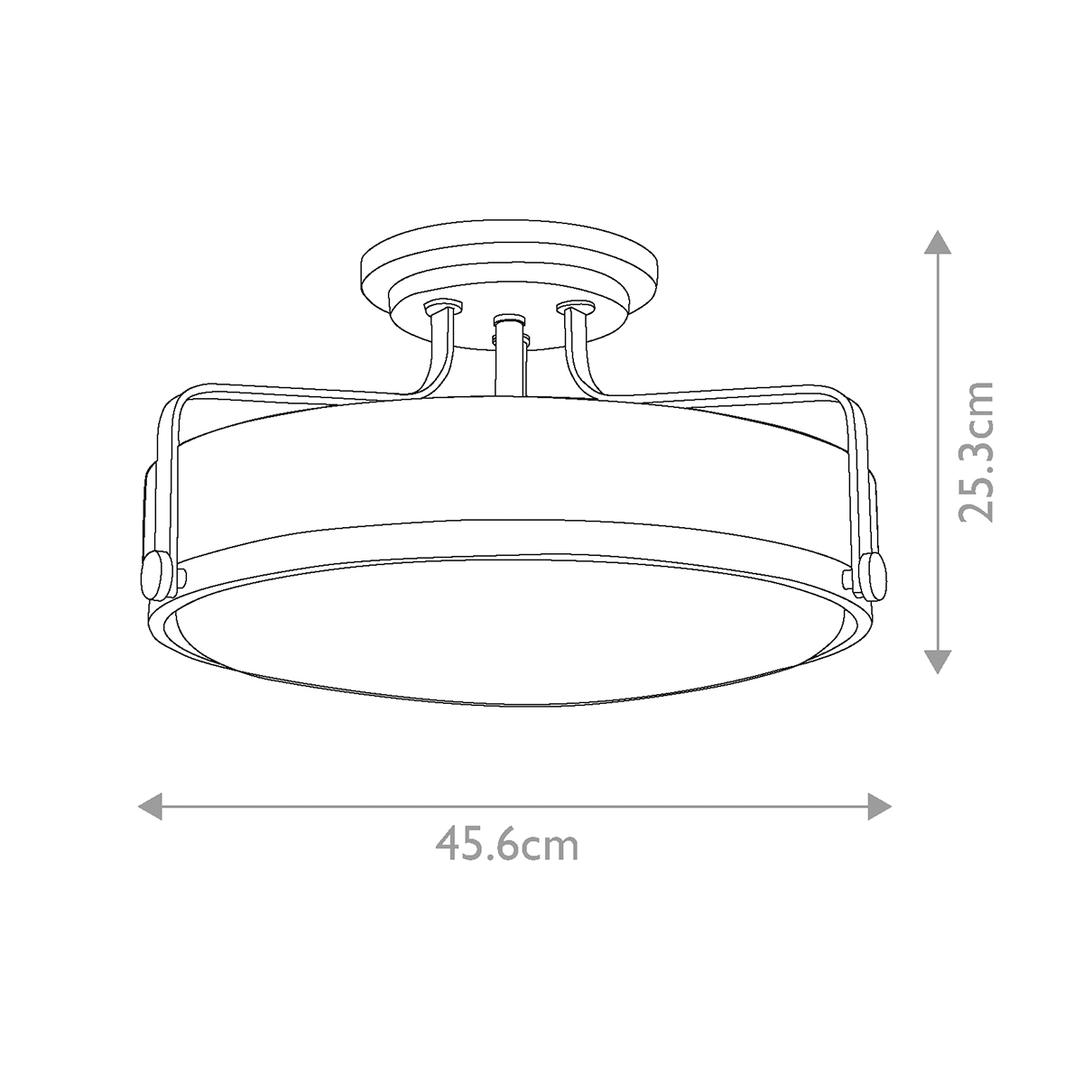 Потолочный светильник с круглым матовым белым плафоном Hinkley в Волгограде