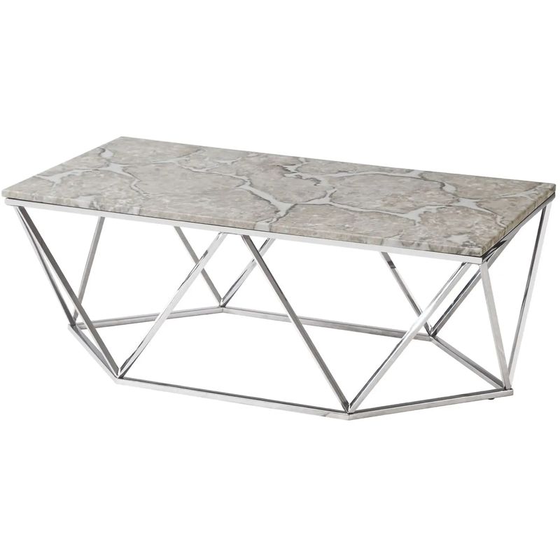 Кофейный столик Kovaldzhi Collection Frame Geometry Silver Бежево-серый Белый Мрамор Bianco Серебряный Кофейный столик Kovaldzhi Collection Frame Geometry Silver Бежево-серый Белый Мрамор Bianco Серебряный в Волгограде | Loft Concept