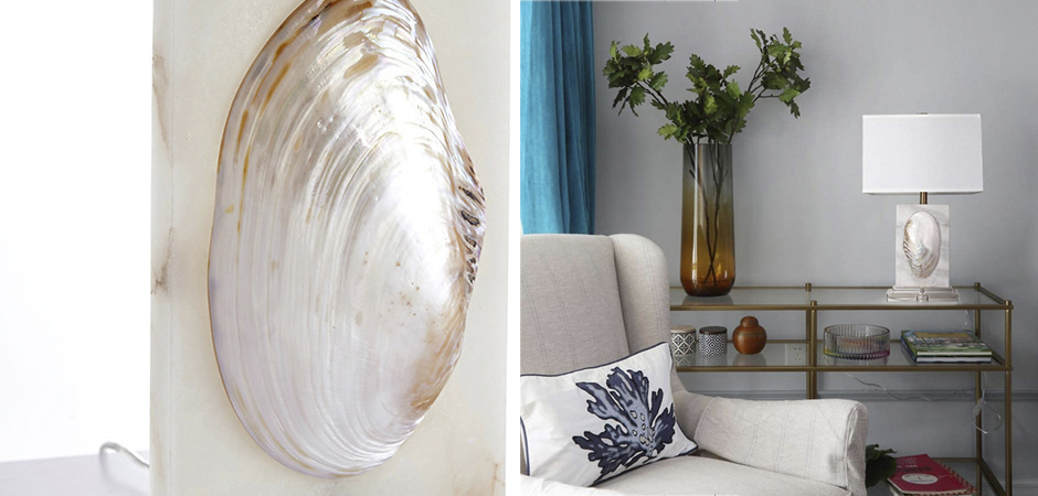 Настольная лампа Mother of Pearl Sink Настольная лампа Mother of Pearl Sink - Loft-Concept в Волгограде