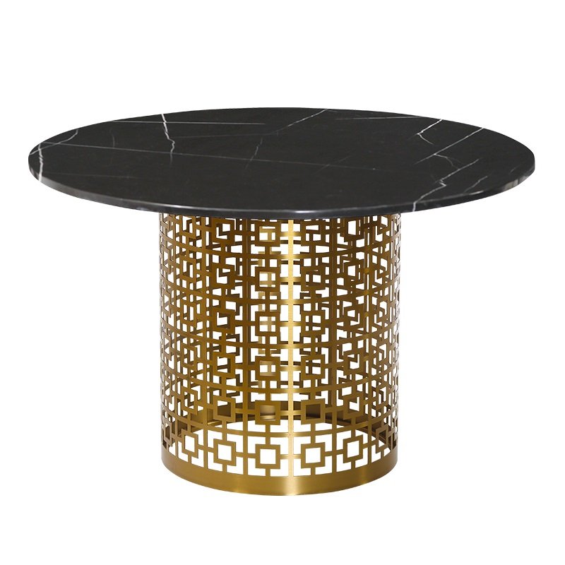 Обеденный стол Artesia Dining Table Black Глянцевое золото Черный Обеденный стол Artesia Dining Table Black Глянцевое золото Черный в Волгограде | Loft Concept
