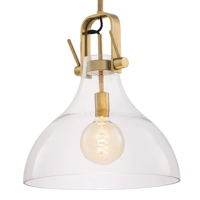 Подвесной светильник Eichholtz Lamp Connery Brass Латунь Прозрачное Стекло Подвесной светильник Eichholtz Lamp Connery Brass Латунь Прозрачное Стекло в Волгограде | Loft Concept